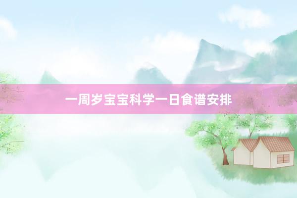 一周岁宝宝科学一日食谱安排